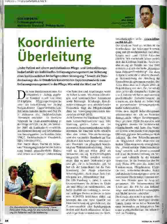 Vorschauseite 1: Koordinierte Überleitung