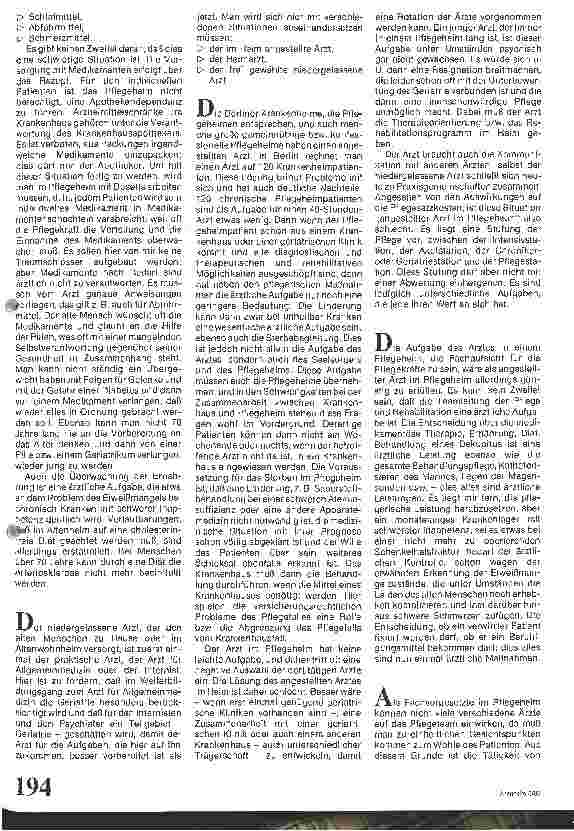 Vorschauseite 2: Der Arzt und die ärztliche Versorgung in Heimen