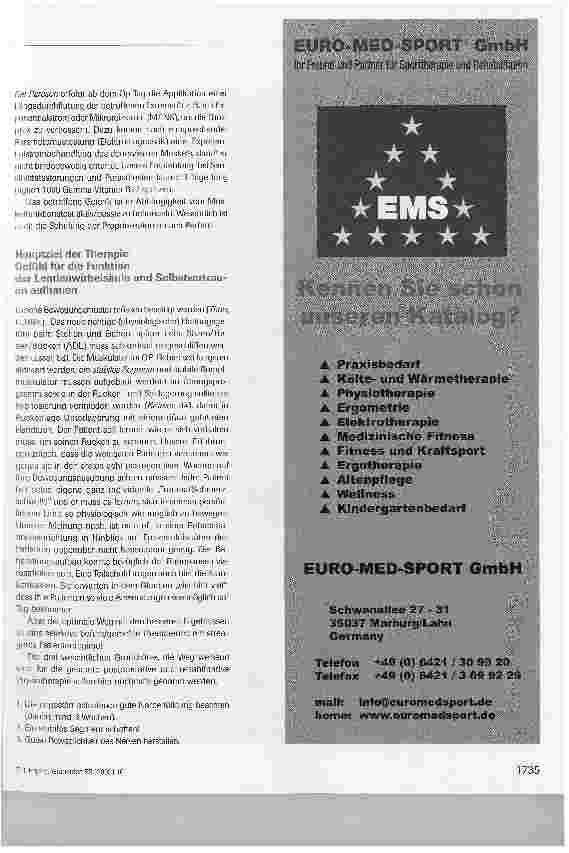 Vorschauseite 4: Postoperative und rehabilitative Physiotherapie nach nicht zusätzlich instrumentierten Bandscheibenoperationen (Nukleotomie, Hemilaminektomie, Laminektomie)