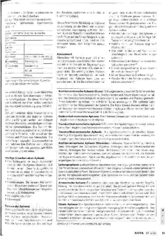 Vorschauseite 2: Wenn die Sprache stirbt Apoplexie