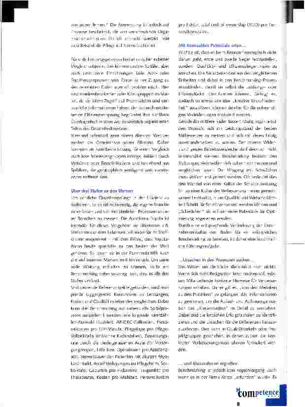Vorschauseite 3: Benchmarking als Best Practices-Börse für Spitäler