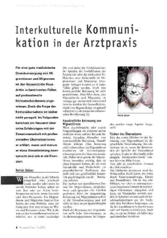 Vorschauseite 1: Interkulturelle Kommunikation in der Arztpraxis