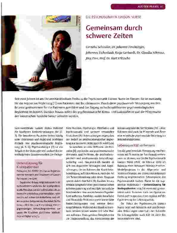 Vorschauseite 1: Gemeinsam durch schwere Zeiten
