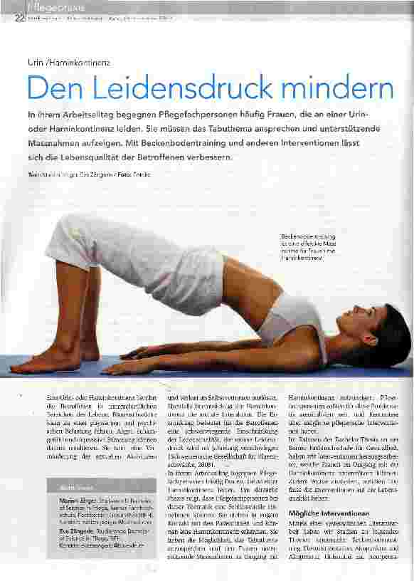 Vorschauseite 1: Den Leidensdruck mindern
