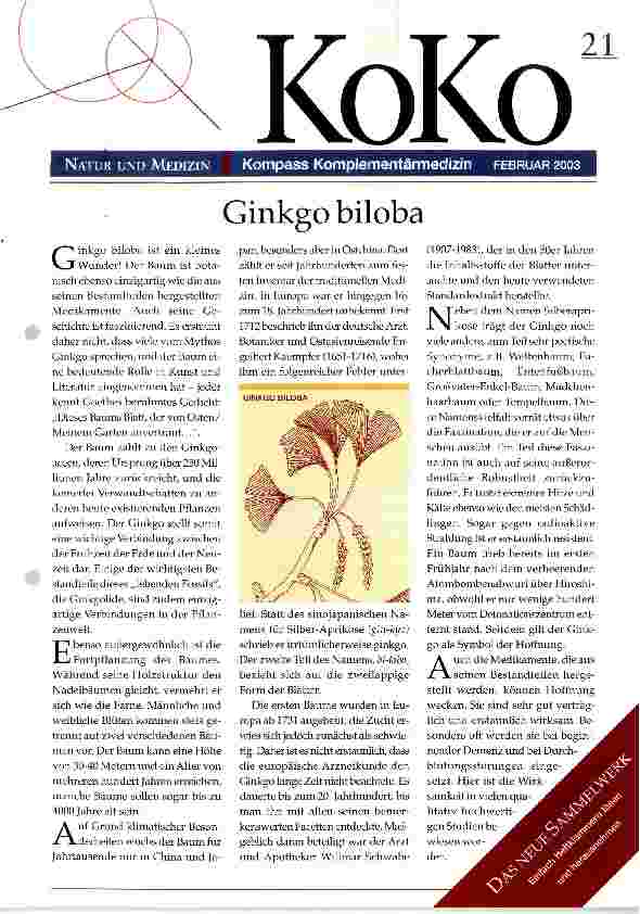 Vorschauseite 1: Ginkgo biloba