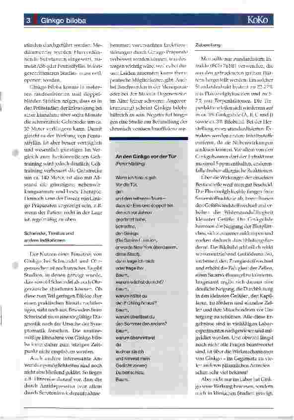 Vorschauseite 3: Ginkgo biloba