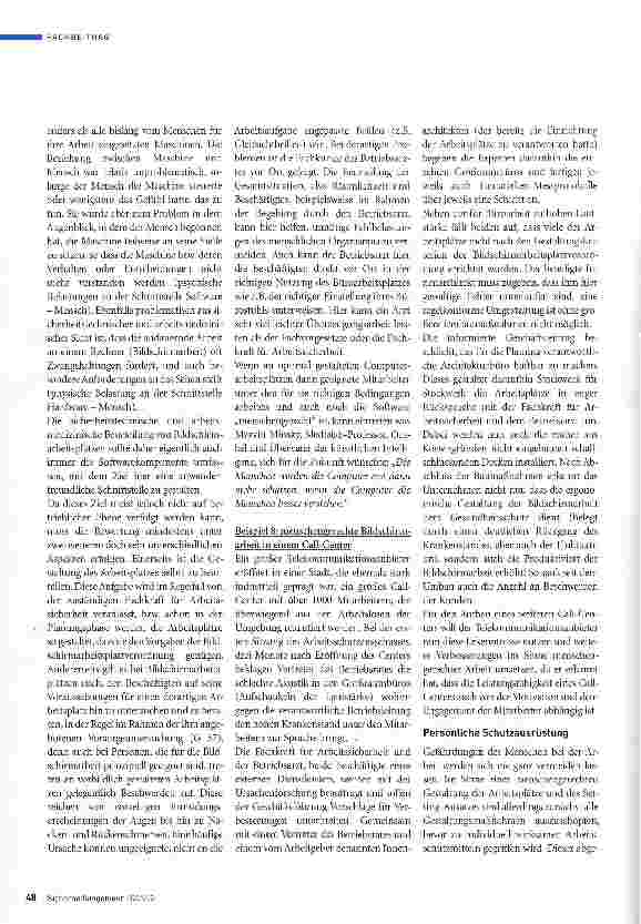 Vorschauseite 5: Beispiele für die Zusammenarbeit von Betriebs ärzten und Fachkräften für Arbeitssicherheit Teil3