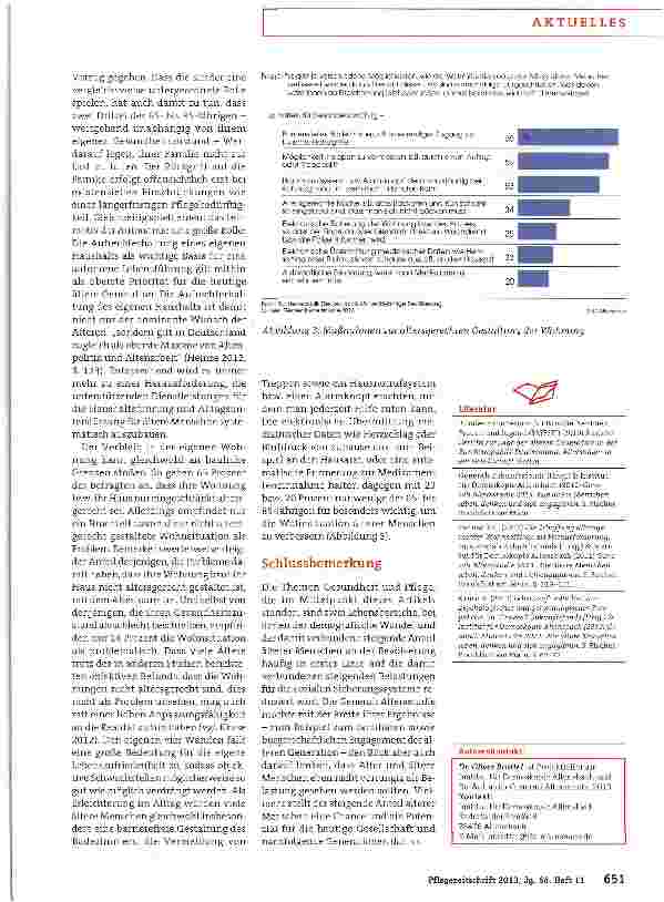 Vorschauseite 4: Die größte Sorge ist eine mögliche Pflegebedürftigkeit