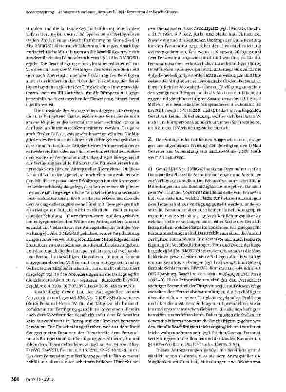 Vorschauseite 2: a) Anspruch auf eine „Bürokraft