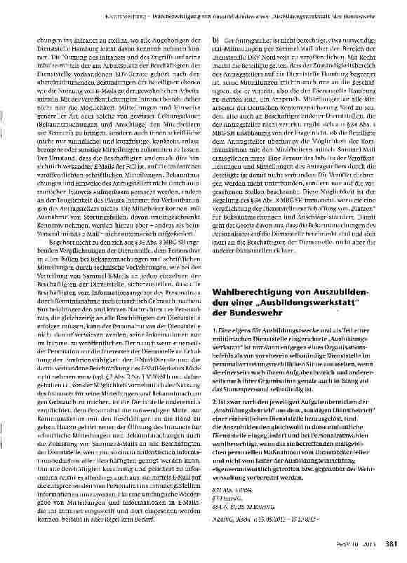 Vorschauseite 3: a) Anspruch auf eine „Bürokraft