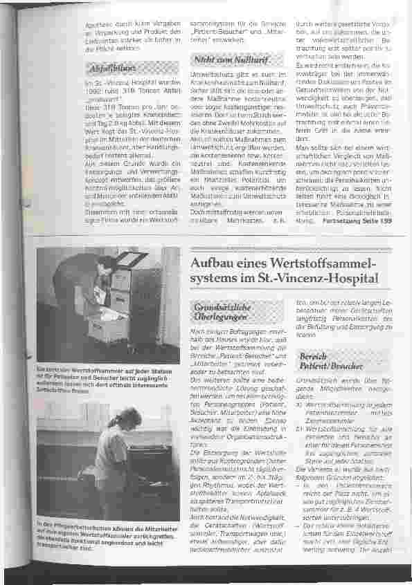 Vorschauseite 4: Auf dem langen Weg zum umweltfreundlichen Krankenhaus Beispiel: das St. -Vinzenz-Hospital Coesfeld
