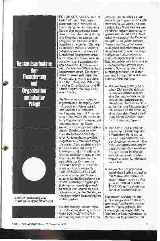Vorschauseite 2: Ausbaupläne für die ambulante Pflege
