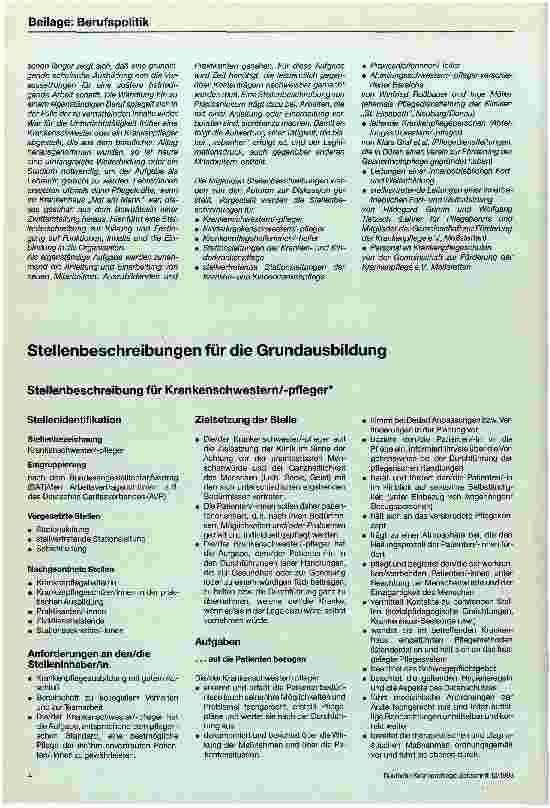 Vorschauseite 3: Die Stellenbeschreibung als Instrument der Personalführung Grundausbildung,mittlere Führungsebene, Fort-u.Weiterbildung, Schulpersonal