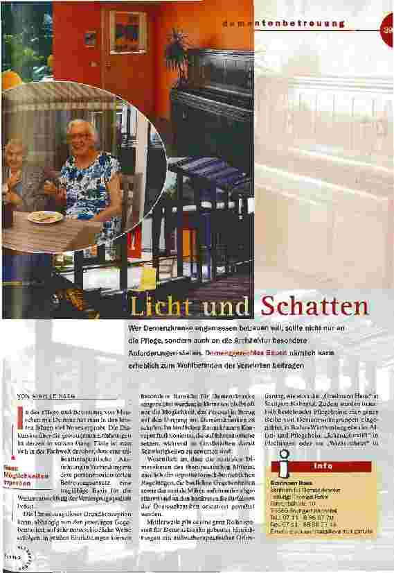 Vorschauseite 1: Licht und Schatten