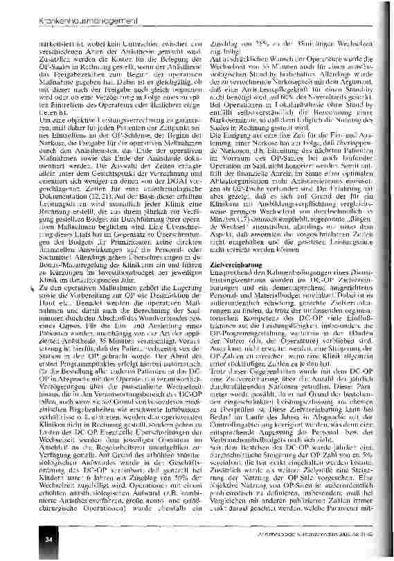 Vorschauseite 4: OP-Management - eine neue Aufgabe der Anästhesiologie?