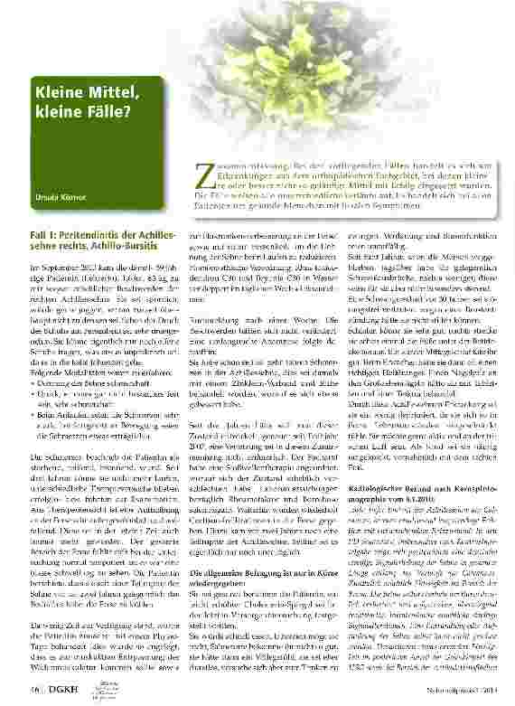 Vorschauseite 1: Kleine Mittel, kleine Fälle?