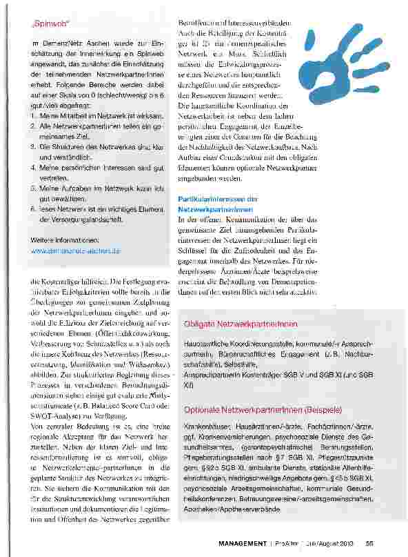 Vorschauseite 3: Eine gute Versorgung gelingt nur miteinander