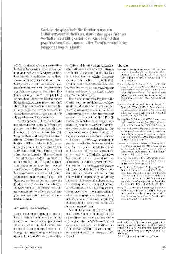 Vorschauseite 4: Hilfe für die „kleinen Betreuer