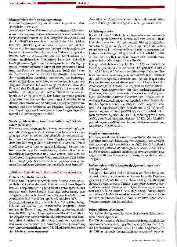 Vorschauseite 2: Apothekenrechtliches Basis-Wissen für Krankenhausträger