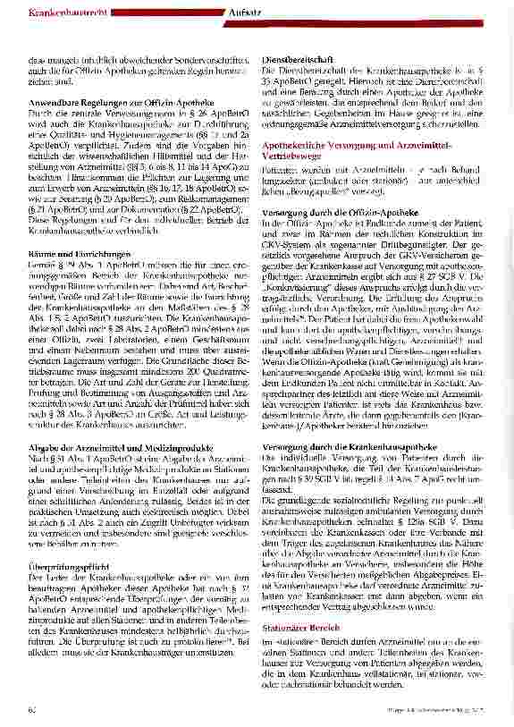 Vorschauseite 4: Apothekenrechtliches Basis-Wissen für Krankenhausträger