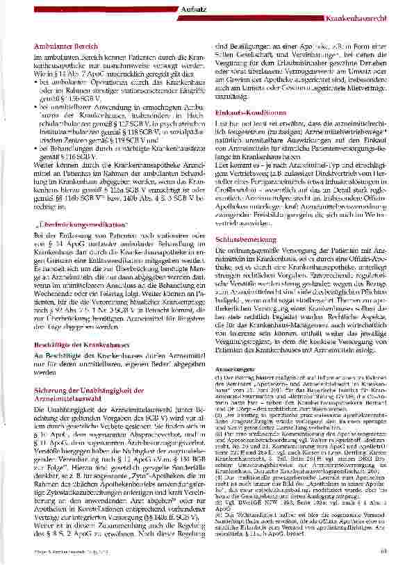 Vorschauseite 5: Apothekenrechtliches Basis-Wissen für Krankenhausträger