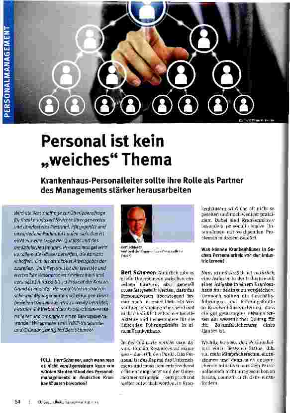 Vorschauseite 1: Personal ist kein „weiches Thema