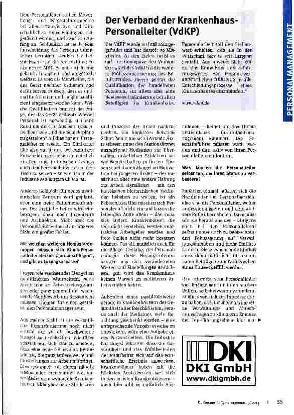 Vorschauseite 2: Personal ist kein „weiches Thema