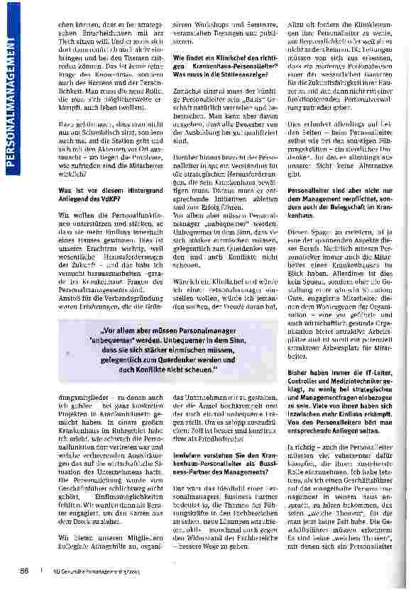 Vorschauseite 3: Personal ist kein „weiches Thema