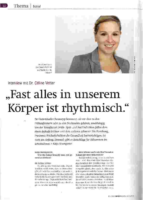 Vorschauseite 1: Fast alles in unserem Körper ist rhythmisch