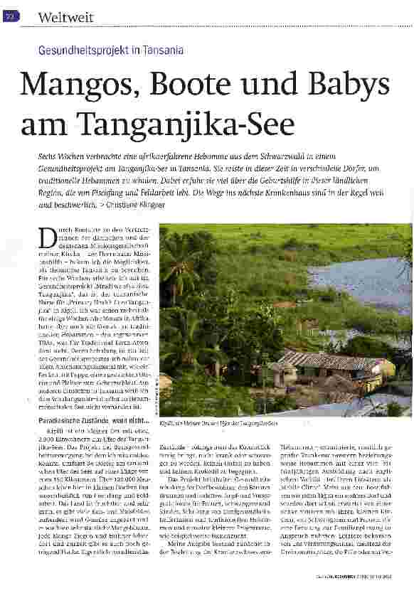 Vorschauseite 1: Mangos, Boote und Babys am Tanganjika-See