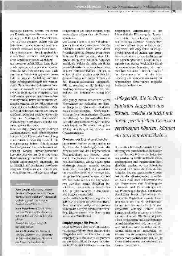 Vorschauseite 2: Burnout enttabuisieren und vorbeugen