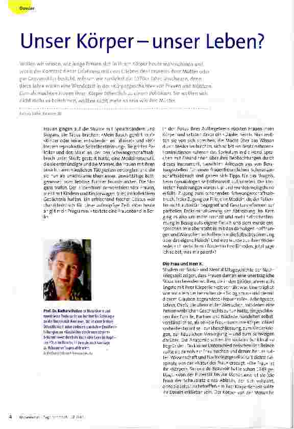 Vorschauseite 1: Unser Körper-unser Leben?