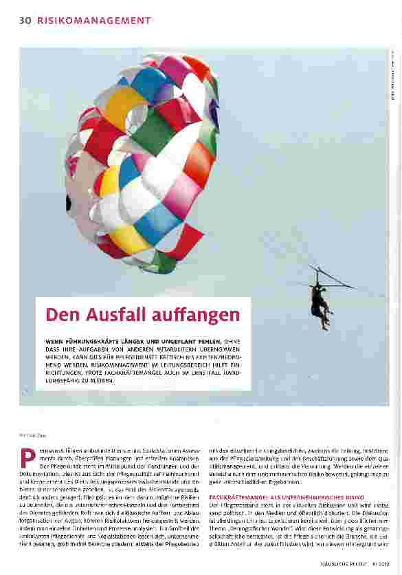 Vorschauseite 1: Den Ausfall auffangen