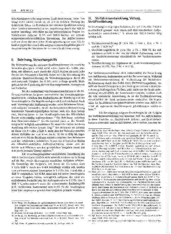 Vorschauseite 2: Der G-BA und das wissenschaftliche Qualitätsinstitut nach § 137 aSGBV