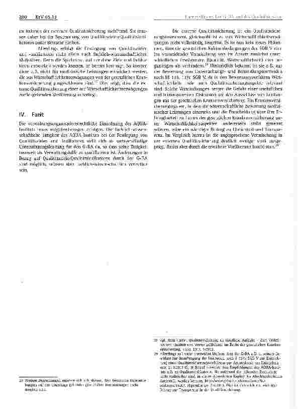 Vorschauseite 4: Der G-BA und das wissenschaftliche Qualitätsinstitut nach § 137 aSGBV