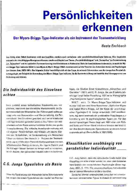 Vorschauseite 1: Persönlichkeiten erkennen