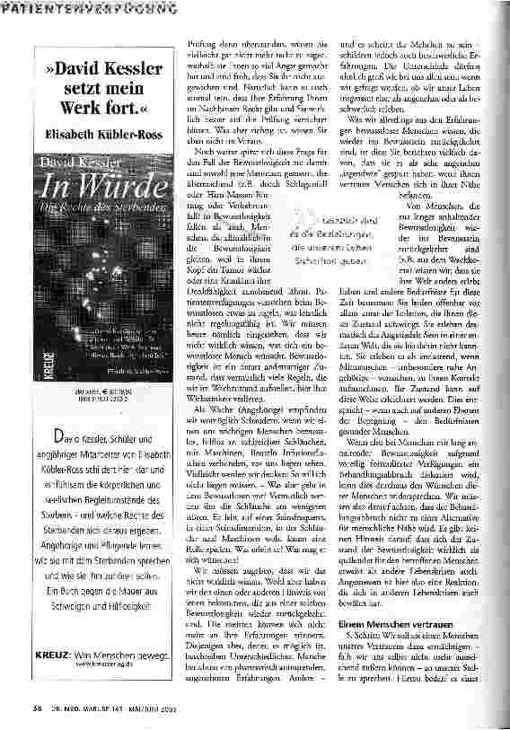 Vorschauseite 4: Wie möchte ich sterben?