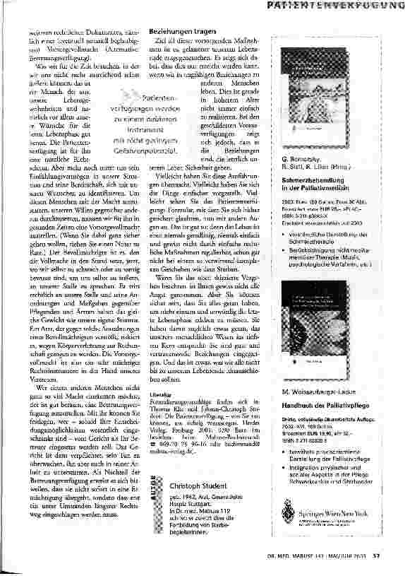 Vorschauseite 5: Wie möchte ich sterben?