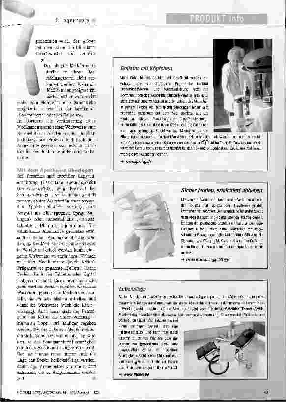 Vorschauseite 4: Auf die Einnahme kommt es an Medikamente richtig verabreichen