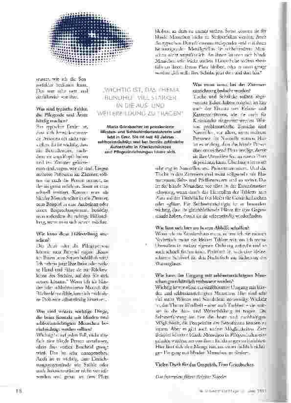Vorschauseite 3: ES IST VIEL MEHR SENSIBILITÄT NOTWENDIG