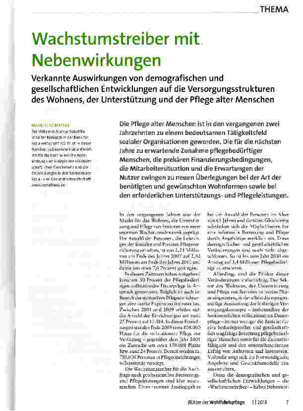 Vorschauseite 1: Wachstumstreiber mit Nebenwirkungen