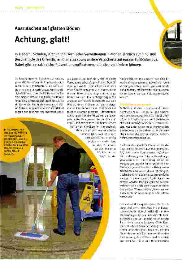 Vorschauseite 1: Achtung, glatt!