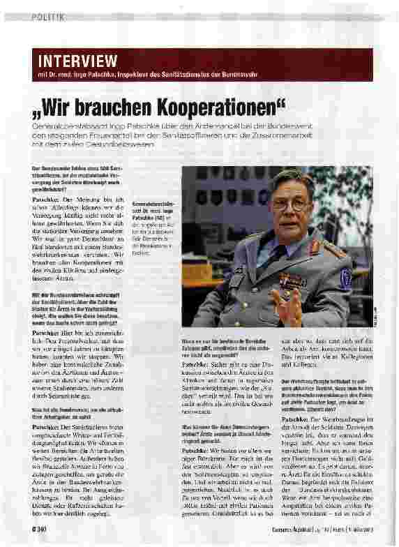 Vorschauseite 1: Wir brauchen Kooperationen