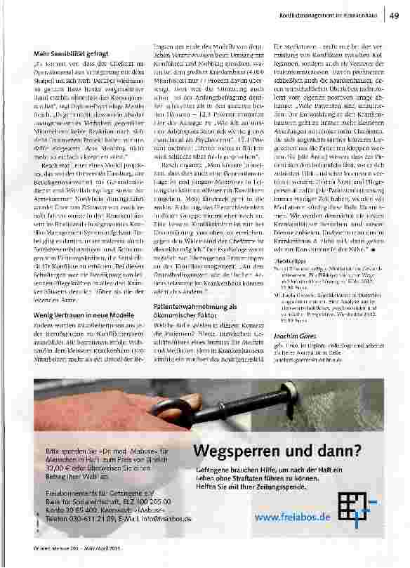 Vorschauseite 3: Konflikte im Klinikalltag
