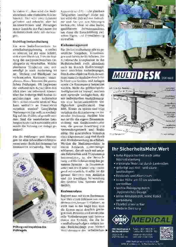 Vorschauseite 2: Modernes Medizintechnik-Management