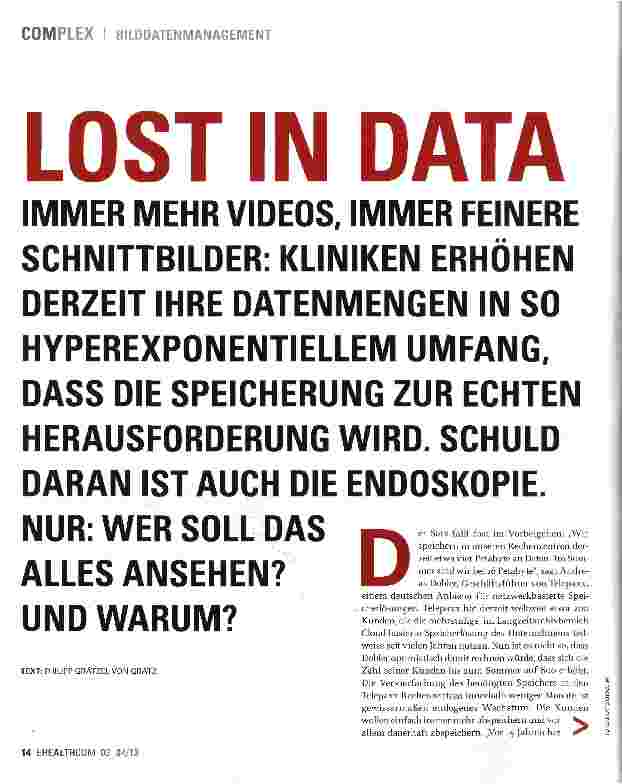 Vorschauseite 1: LOST IN DATA