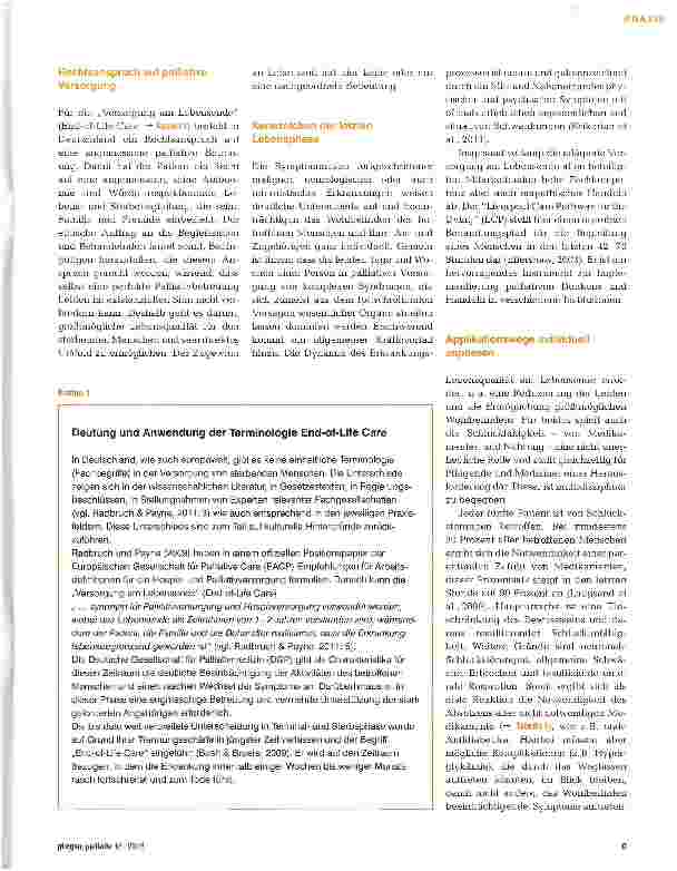 Vorschauseite 2: Herausforderung End-of-Life Care