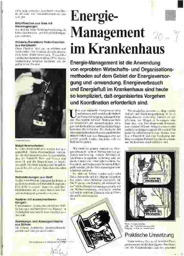 Vorschauseite 4: Das Marmeladendöschen für jeden oder die Portioniermaschine für alle Umweltschutz im Krankenhaus bedeuted mehr, als Abfall zu sortieren