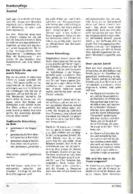 Vorschauseite 3: Normaler Umgang mit außergewöhnlichen Menschen - keine Utopie, sondern Wirklichkeit