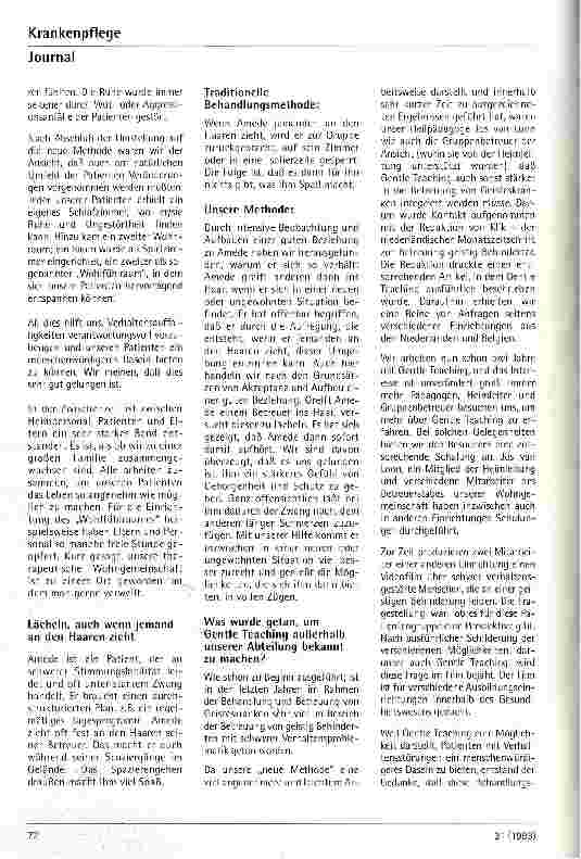 Vorschauseite 5: Normaler Umgang mit außergewöhnlichen Menschen - keine Utopie, sondern Wirklichkeit